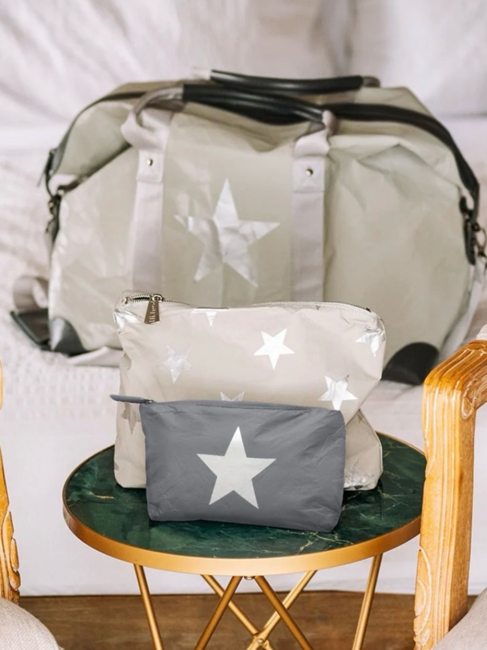 Hi, Love Star Women’s Travel Tote and Pouch Set